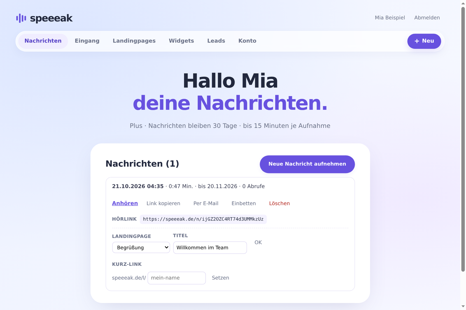 Konto-Übersicht